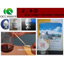 Eficiencia Dicamba herbicida 48% SL Ácido 2,4-D 344g / l + Dicamba 120g / lSL